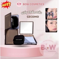 [Express] GECOMO Bamboo Charcoal Oil Absorbent Paper Container with Mirror and Convenient Adhesive F