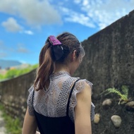 法式絲巾式不對稱香蕉夾 髮圈 大腸圈 馬尾夾 髮梳 抓夾 髮夾