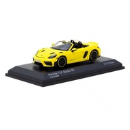 TARMAC WORKS 1/64 Porsche 718 Spyder RS Racing Yellow T64MC