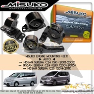 MISUKO Nissan Serena C24 SR / C24 QR (2001-2005) / C26 (2014-2017) Auto Premium Engine Mounting Set
