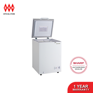 Sharp SJC118 (White) 110L Dual Switch Setting with LED Lighting Chest Freezer (Deliver within Klang Valley)
