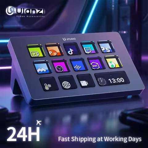 Ulanzi D200 Production Console and Studio Controller for Gaming/Office/Livestreaming/Content Creatio