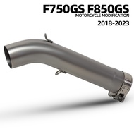 For BMW F750GS F850GS 750GS 850GS 2018-2023 Motorcycle Exhaust Steel middle link pipe 51MM