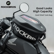 ROCKBROS Motorcycle Tank Bag Waterproof Mobile Phone Bags Hard Shell Moto Navigation Holder Multifunctional Fuel Travel Backpack