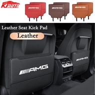 Benz Car Seat Back Anti-Kick Pad Leather Dustproof Protection Pad For Meredes Benz AMG E200 W210 W203 W124 W204 W211 W123 W205 W212 W203 C200 E350 A180 Accessories