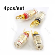 4pcs/set Connectors Speaker Terminal Binding Post 4mm Banana Plug Socket Amplifier  MY23B2
