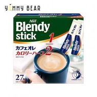 AGF - Blendy Stick 即沖1/2卡路里低卡牛奶咖啡 27條入 （平行進口）