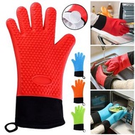 **包郵** 加厚耐高溫隔熱手套 微波爐烤箱防滑 烘焙手套 (1隻) - 橙色 可以重複使用