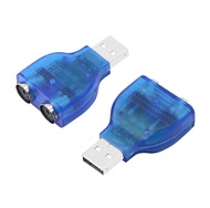 USB to PS2 Adapter USB A Male to Dual PS/2 Female Converter Splitter for Mouse Keyboard (2 PCS)