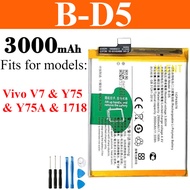 For Vivo V7 Y75 Y75A 1718 B-D5 Battery Replacement 3000mAh