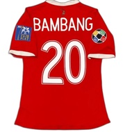 Bambang Pamungkas #20 Timnas Indonesia Home 2007 AFC Asian Cup PI Player Issue Piala Asia 07 Red Ori