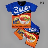 Bộ quần áo Hảo Hảo Nam Nữ Bigsize đến 105kg mặc gia đình - hội nhóm quần có túi khóa cực ngộ nghĩnh 