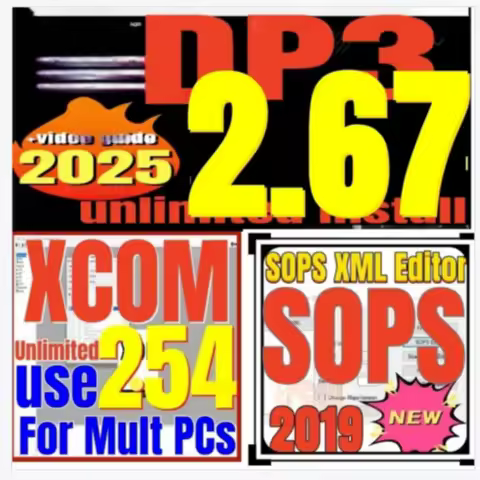 SDP3 2.67 with keygen + XCOM2.54 + SOPS for Scania Heavy Duty Truck Buses Engine Diagnostic Programm