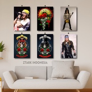 ROOM DECORATION ANGGOTA BAND GUNS N ROSES 20X30 INDONESIAN ZTARK/ GUNS N ROSES ROOM DISPLAY/ MINIMAL