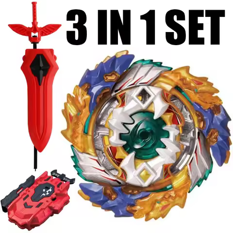 B-X TOUPIE BURST BEYBLADE Spinning Top Geist Fafnir Burst STARTER SET w/ Launcher B-122 W/ NEW Sword