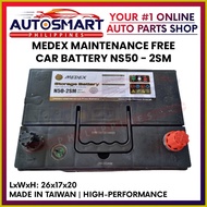 ● ▼ ❡ Medex Car Battery 2SM N50 (Maintenance Free) Taiwan 12V 50AH