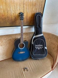 washburn wa90ce blb dreadnought acoustic electric guitar電木結他（上水交收）正常使用如圖所有 Trade at sheung shui