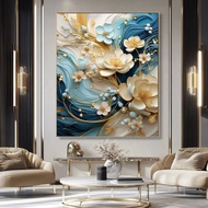 3D Flower Wallpaper - 3D Flower Sticker Wallpaper for Bedroom - 3D Flower Stickers for Living Room