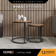 Homez Noble Series Round Coffee Table Living Room Metal Leg (1.5ft) N3003-CN