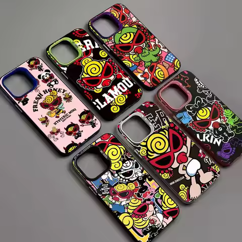Japan Fashion Hysteric Mini Colorful Phone Case For IPhone 17 16 15 14 13 12 11 Pro Max Plus Matte C