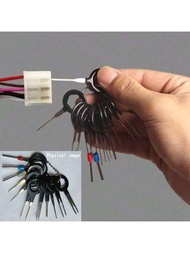 11入組汽車插頭電路板線束端子拆卸工具 - 專業電氣接線搭扣連接器針頭提取器套件