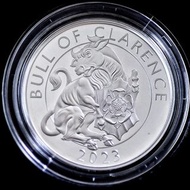 2023 🇬🇧  都鐸神獸 • 克拉倫斯雄牛1 盎司精鑄銀幣 The Royal Tudor Beasts • The Bull of Clarence 1oz Silver Proof Coin