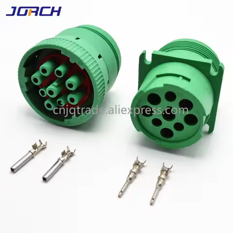 1set 9 pin HD16-9-1939S HD10-9-1939P Deutsch Green circular Aviation female male connector for Track