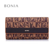 Bonia Black Milagros Long Three Fold Wallet