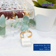Slep Style Ring - Light Gold - Grade 8K/375