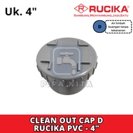 Clean Out Cap RUCIKA 4 Inch D CO PVC Septic Tank Cap 4" PIPE Dop
