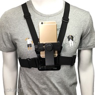 Outdoor Body Chest Strap Harness Mount +phone clip for Phone Holder