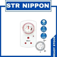 ~ LOCAL SELLER ~ POWERPAC Mechanical 24hrs Timer Plug 13A normal plug and 15A aircon plug