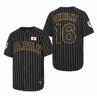 2024 เสื้อเบสบอลล่าสุดญี่ปุ่น 11 16 OHTANI Jersey จักรเย็บผ้าปักกีฬากลางแจ้ง Hip Hop สีดำและสีขาว 20