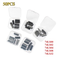 50PCS Logic IC Kit 74LS00 74LS02 74LS04 74LS08 74LS32 DIP-14 5 Value Each 10pcs Integrated Circuit C