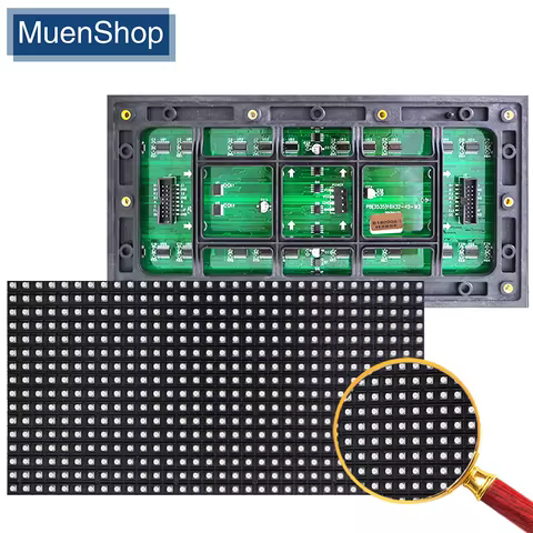 P8 Outdoor High Brightness LED Display Module 256x128mm 32*16dots 1 / 4Scan Waterproof IP65