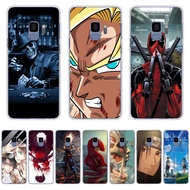 A5-Anime theme soft CPU Silicone Printing Anti-fall Back CoverIphone For Samsung Galaxy a6 2018/a8 2018/a8 2018 plus/j6 2018/s9