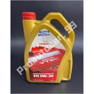 Honda Genuine Engine Oil 0W30 Fully Synthetic 4L