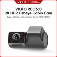 VIOFO RCC360 2K HDR Fisheye Cabin Cam, Super Night Vision Infrared Interior Cam for A329S/A329SW