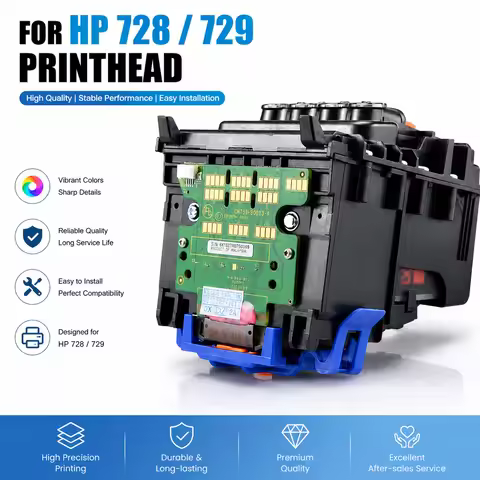 For HP729 728 Printhead Replacement Kit (F9J81A) DesignJet T830 T730 Large Format Plotter Printers P