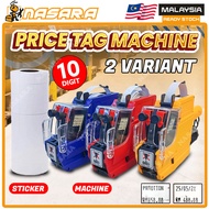 MX-6600 Price Tag Label Machine 10 Digit Double Row Expired Tag Label Sticker Mesin Penanda Harga
