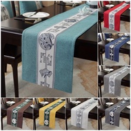 New Chinese Dining Table Runner Cloth Cotton Linen Coffee Table Runners Tablecloth for 4 Seater 6 Se