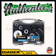 Diager 653C 9PCS Hole Saw Set HSS Cobalt 8% Sizes Ø19-25-32-38-44-57-68MM