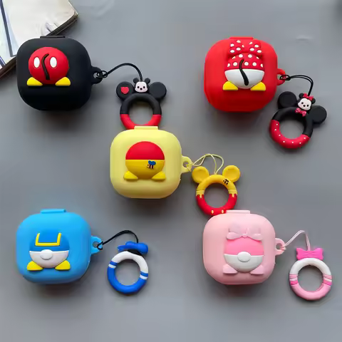 Cartoon Disney Stitch Earphone Case For Samsung Galaxy Buds 2/Live/Pro Silicone Bluetooth Eadbuds Ch