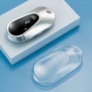 【BESTWFM】 for TPU Transparent Car Key Case Cover Holder Shell for Mercedes S for GLC  for EQE  for E