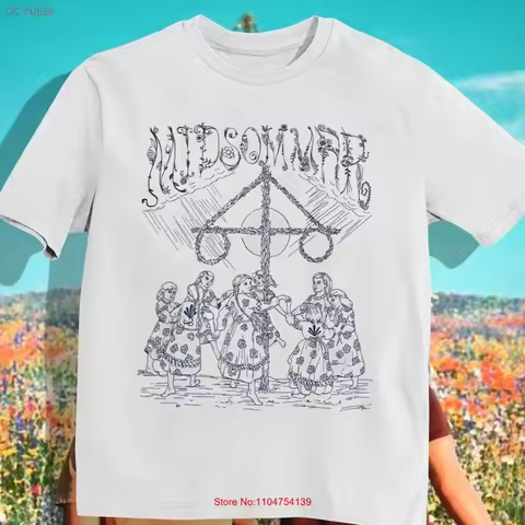 Midsommar Horror Movie T Shirt for Fans Him vintage Washed streetwear Top For Everyday Wear Comforta