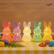 Bunny Nightlight 3D Hollow Rabbits Lamp Present Idea
