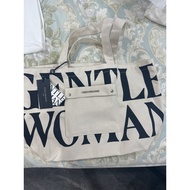 Ready INA- GENTLEWOMEN TOTE BAG WITH POCKET ORIGINAL BKK THAILAND GENTLEWOMAN
