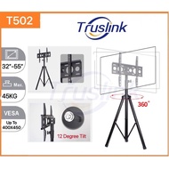 360° Swivel/Rotating 32~55 Inch TV Mount Tripod Stand Loading 45KG Height Adjustable TV Floor Stand Portable Tripod T502