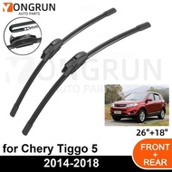 Car Front Windshield Wipers For Chery Tiggo 5 Grand Tiggo5 DR6 2014-2018 Wiper Blade Rubber 26"+18" 