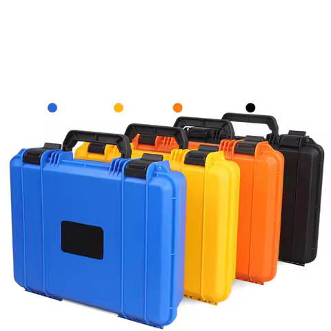 Portable Plastic Tool Box Impact resistance Carry Case Bag Tool Kit Hardware ToolBox W/Sponge Organi